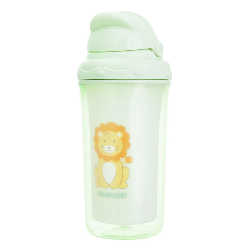 Copo Infantil Pimpolho Estampa Leão Verde 250 ml Copo Infantil Pimpolho Estampa Leão Verde 250 ml