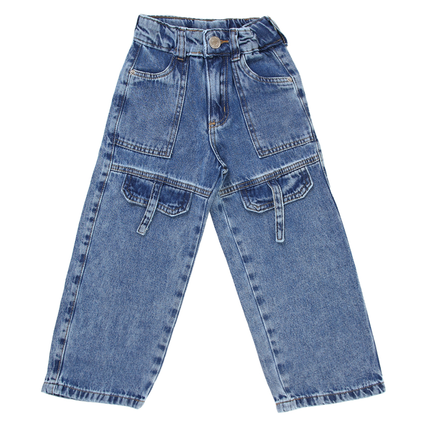 Calça Jeans Infantil Frommer Com Bolso Lapela Frontal