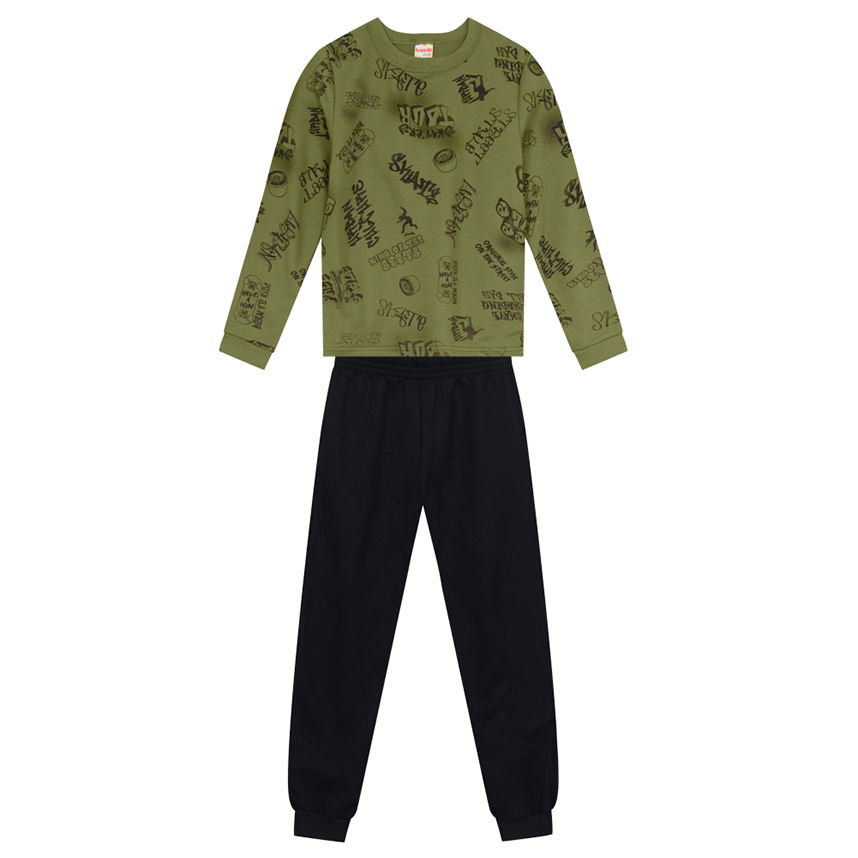 Conjunto Infantil Brandili Blusão Estampa Freestyle