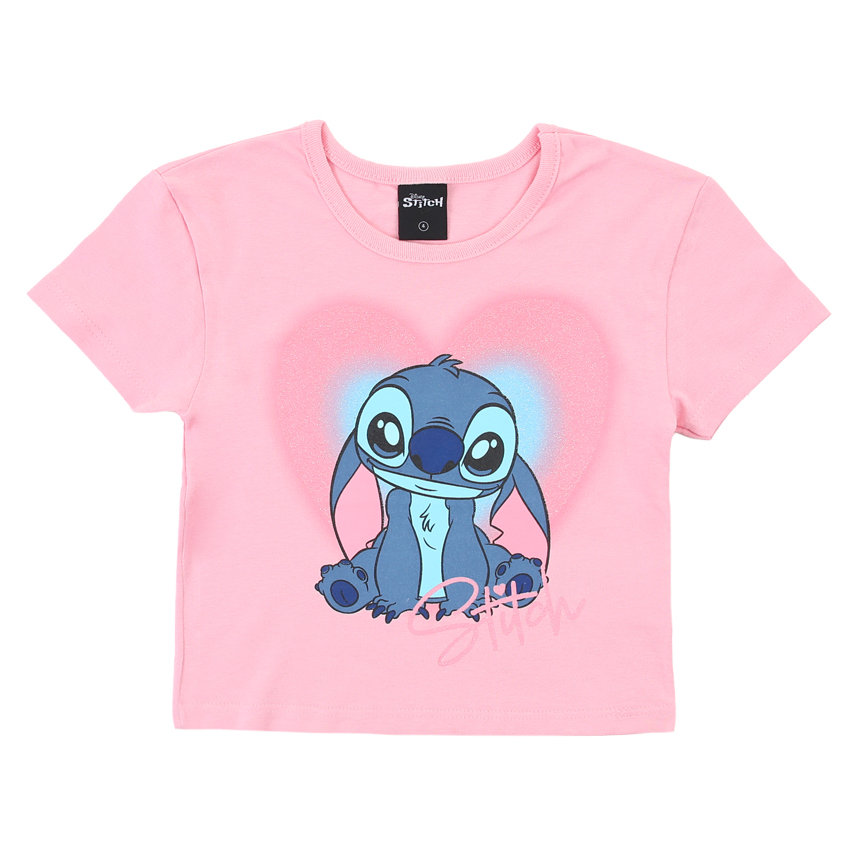 Blusa Infantil Brandili Estampa Stitch Coração Blusa Infantil Brandili Estampa Stitch Coração