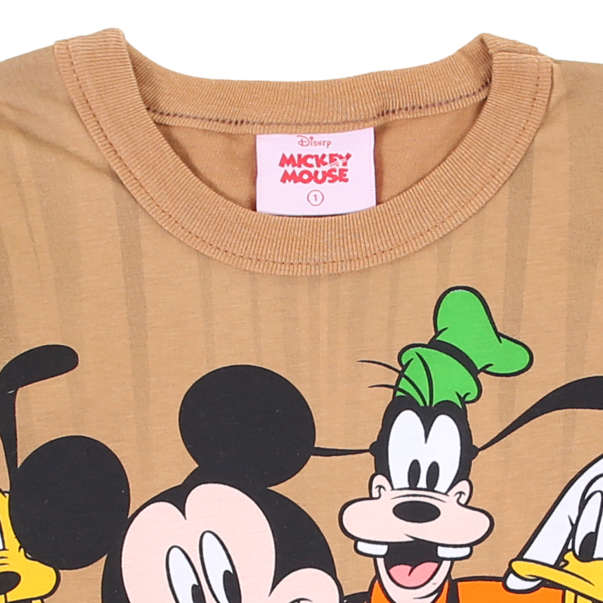 Camiseta Infantil Brandili Manga Longa Estampa Mickey