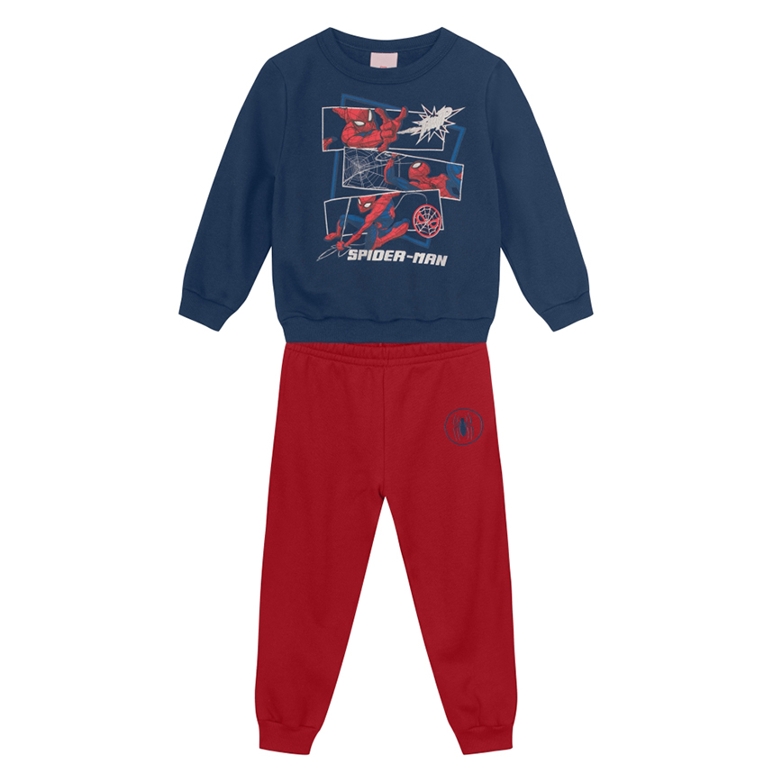 Conjunto Infantil Brandili Blusão Estampa Spider-Man