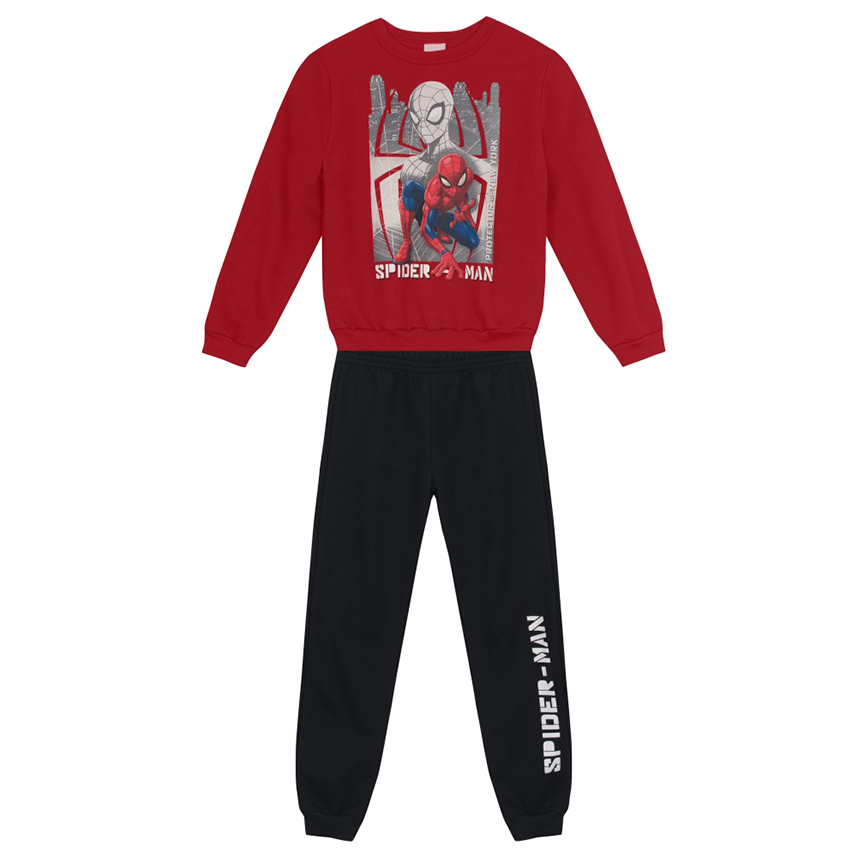 Conjunto Infantil Brandili Blusão Estampa Spider-Man