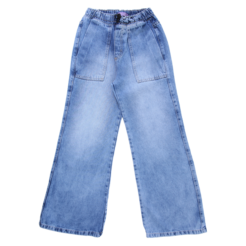 Calça Jeans Infantil Revert Jeans Com Elástico E Cordão