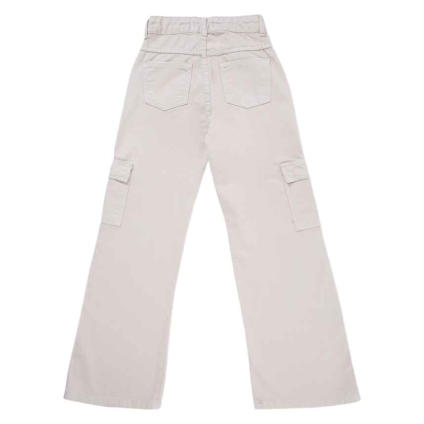 Calça Sarja Infantil Revert Jeans Com Bolso Cargo