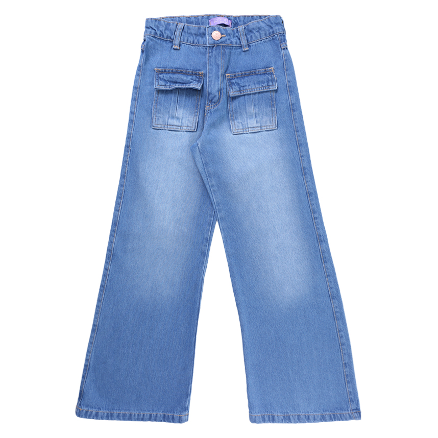 Calça Jeans Juvenil Revert Jeans Com Bolso Frontal