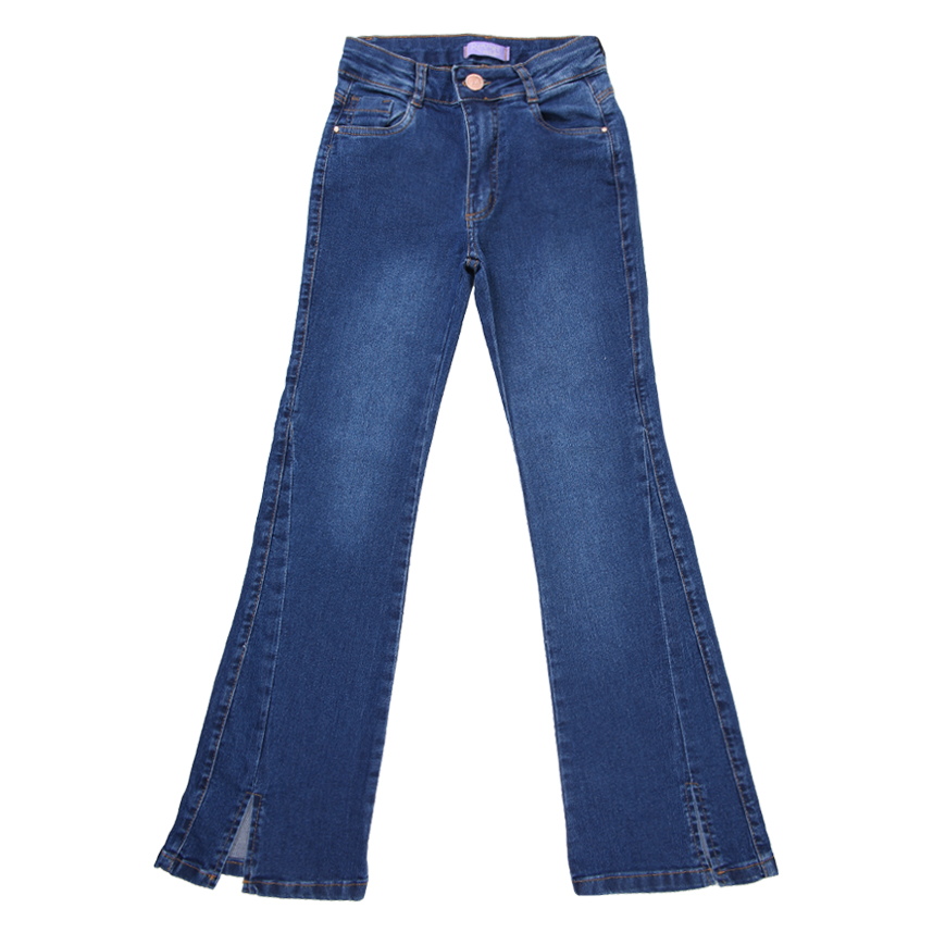 Calça Jeans Juvenil Revert Jeans Flare Com Detalhe Na Perna
