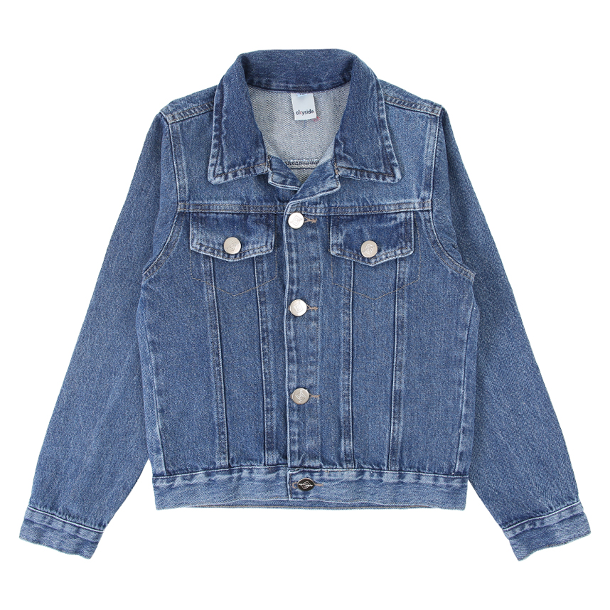 Jaqueta Juvenil Okyside Jeans Bolso Frontal
