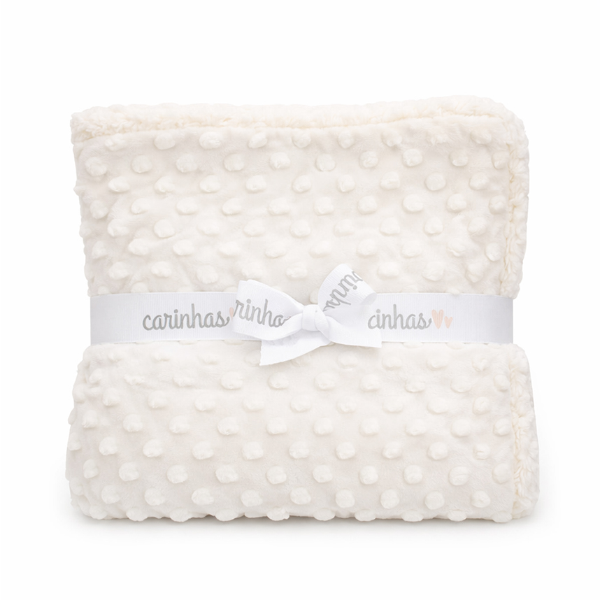 Cobertor Carinhas Pipoquinha Com Sherpa