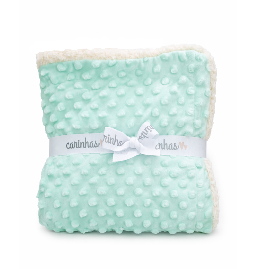 Cobertor Carinhas Pipoquinha Com Sherpa