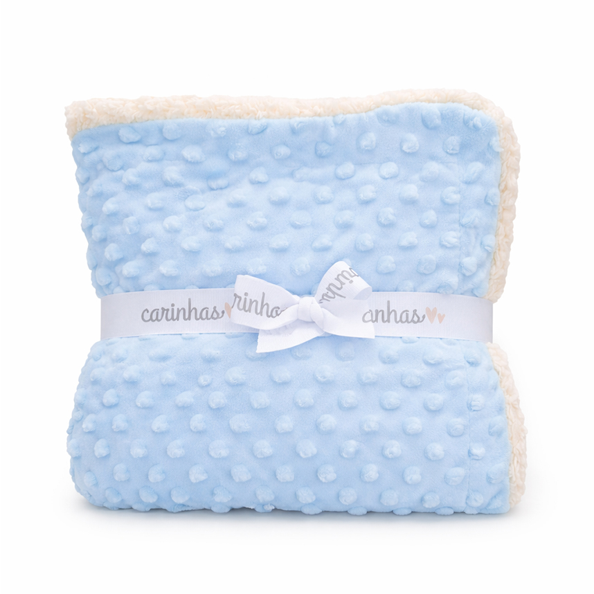 Cobertor Carinhas Pipoquinha Com Sherpa