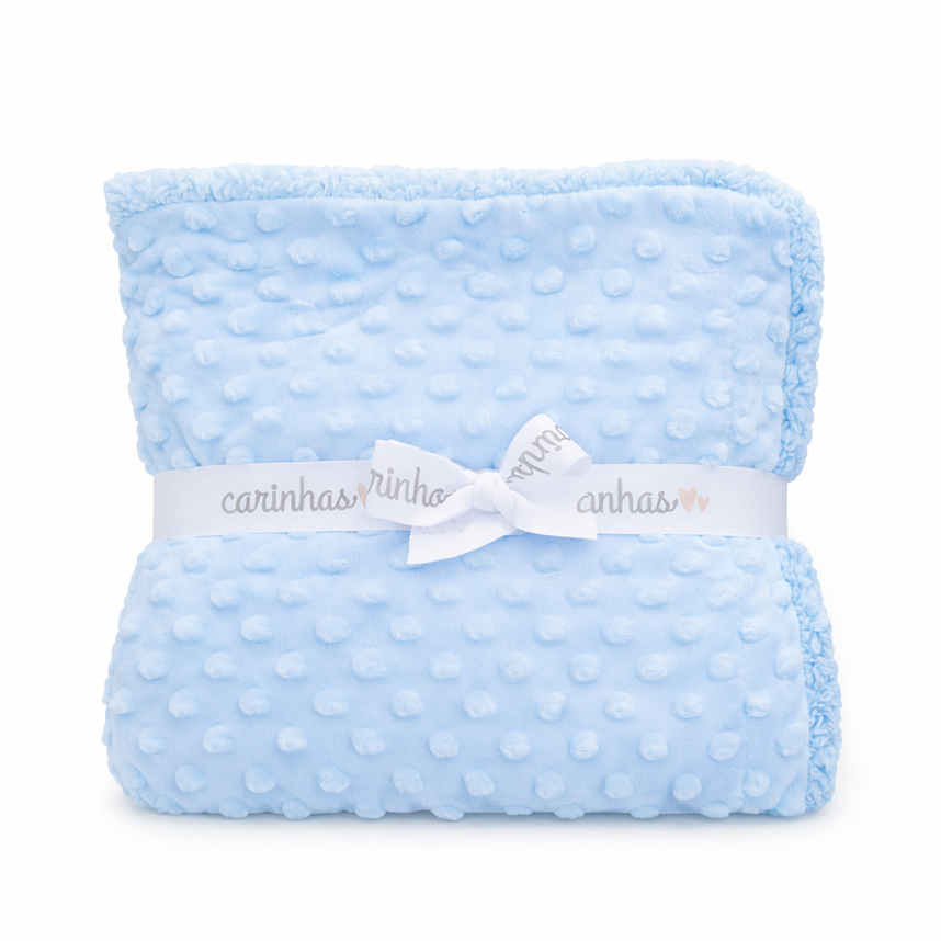 Cobertor Carinhas Pipoquinha Com Sherpa