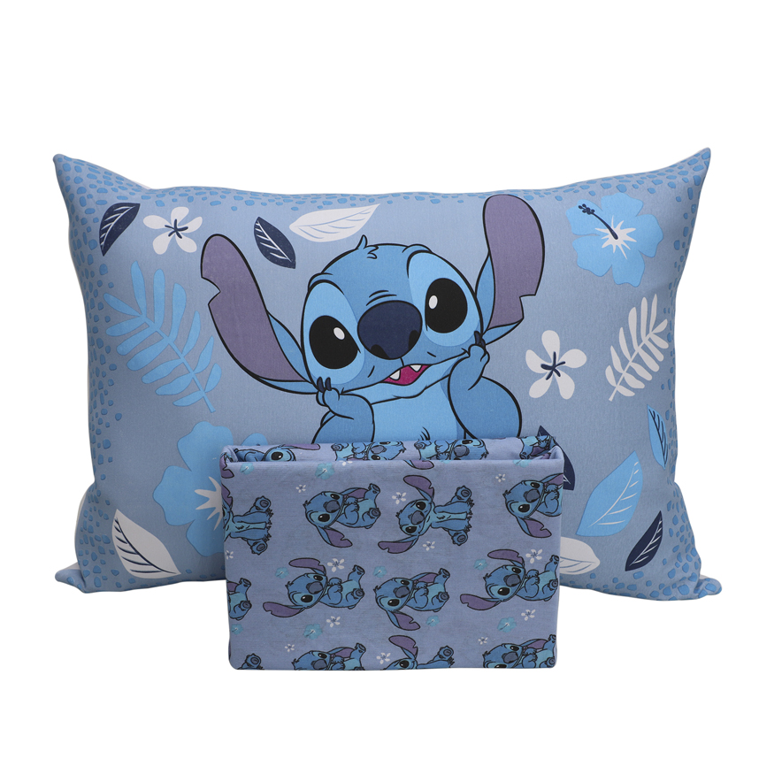 Jogo de Lençol Portallar Estampado Stitch Flor 02 Peças Jogo de Lençol Portallar Estampado Stitch Flor 02 Peças