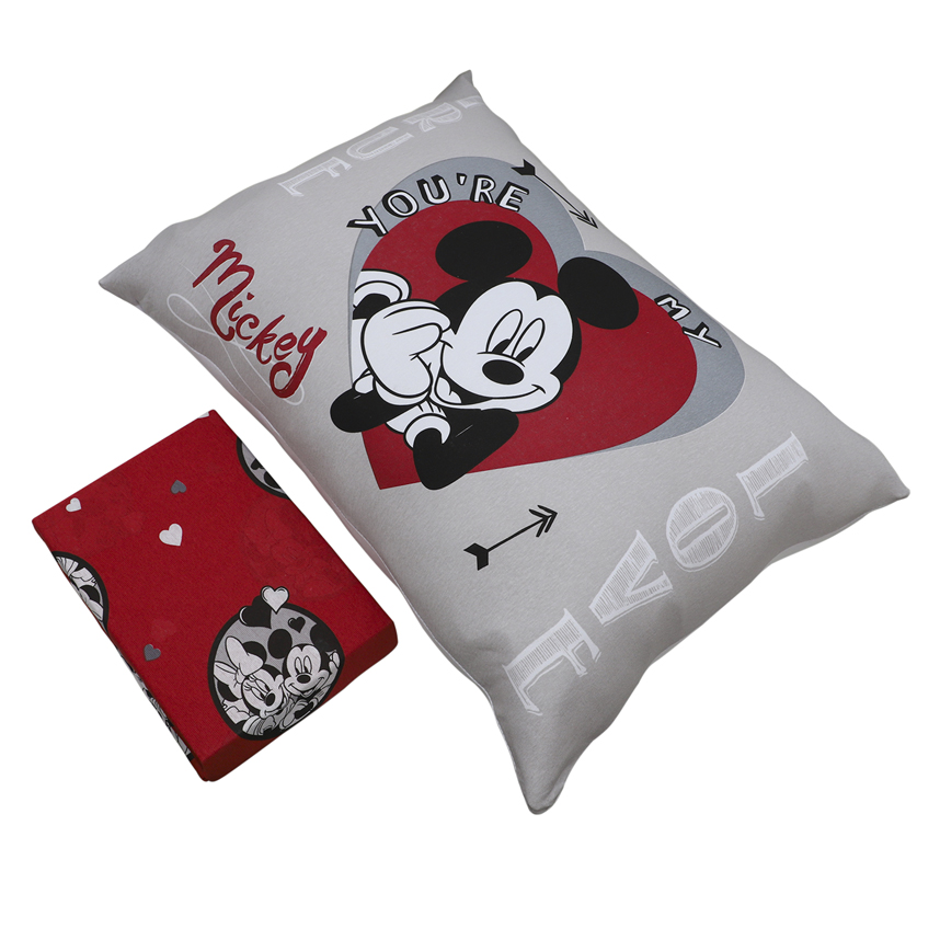 Jogo de Lençol Portallar Estampado Minnie E Mickey 02 Peças Jogo de Lençol Portallar Estampado Minnie E Mickey 02 Peças