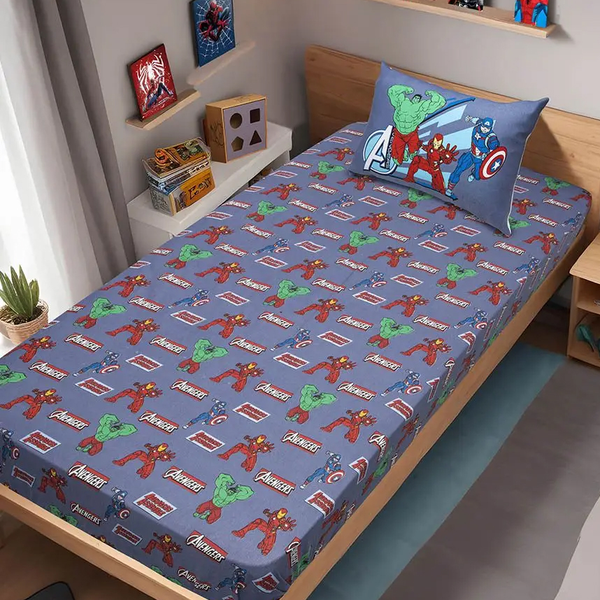 Jogo de Lençol Portallar Disney Marvel Capitão América Jogo de Lençol Portallar Disney Marvel Capitão América