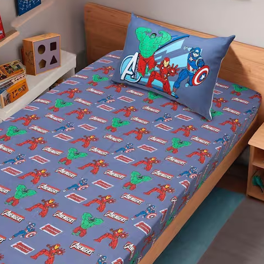 Jogo de Lençol Portallar Disney Marvel Capitão América Jogo de Lençol Portallar Disney Marvel Capitão América