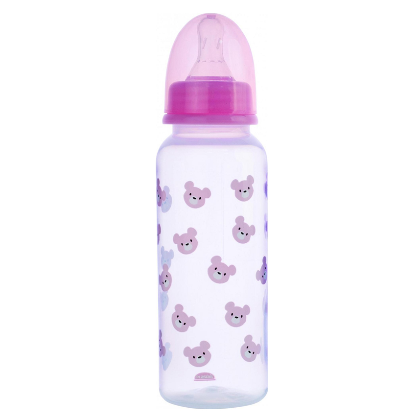 Mamadeira Plasútil Com Estampa de Ursinho Rosa 250ml Mamadeira Plasútil Com Estampa de Ursinho Rosa 250ml
