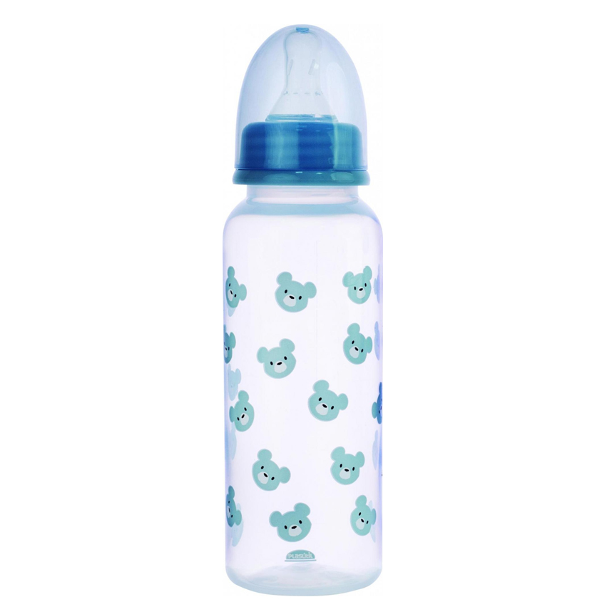 Mamadeira Plasútil Com Estampa De Urso Azul 250 ml Mamadeira Plasútil Com Estampa De Urso Azul 250 ml