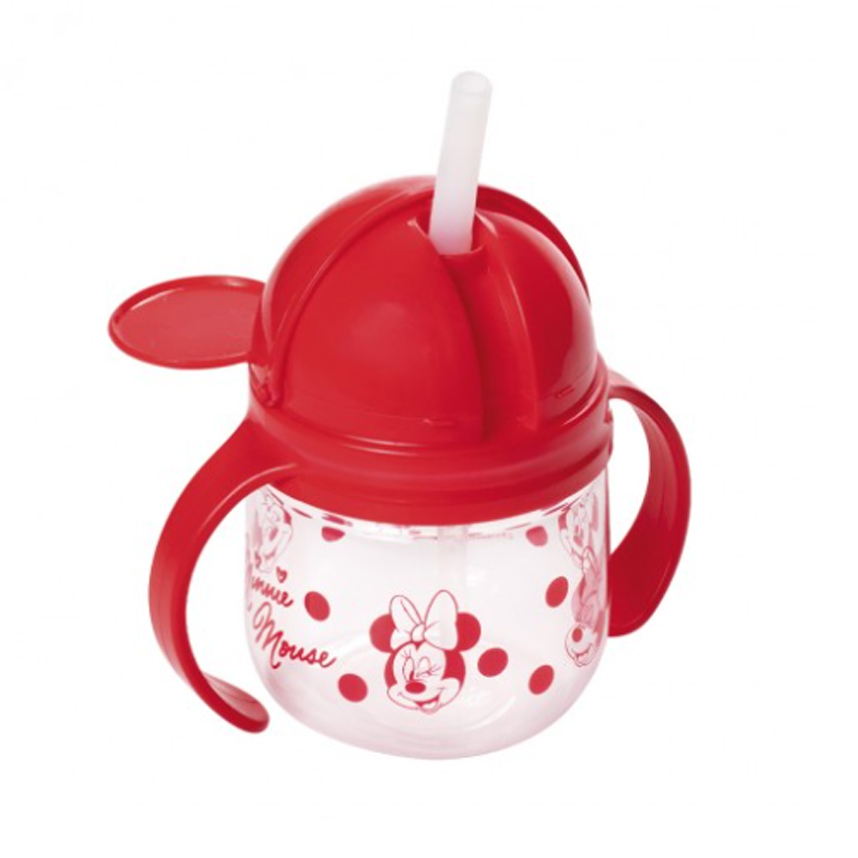 Caneca Plasútil Treinamento Canudo Minnie Vermelho 260 ml Caneca Plasútil Treinamento Canudo Minnie Vermelho 260 ml