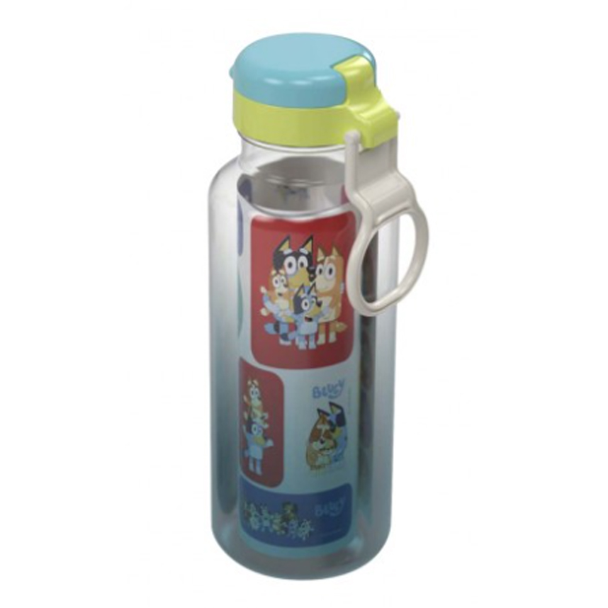 Garrafa Plasútil Fun De Plástico Abre Fácil Bluey Com Adesivos Garrafa Plasútil Fun De Plástico Abre Fácil Bluey Com Adesivos