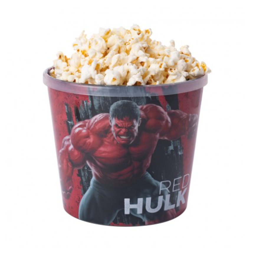 Balde De Pipoca Plasútil Decorado Capitão América 2,1 L