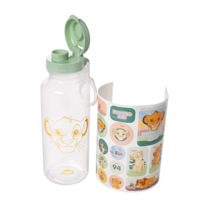 Garrafa Plasútil Abre Fácil 600 ml Com Adesivos O Rei Leão Garrafa Plasútil Abre Fácil 600 ml Com Adesivos O Rei Leão