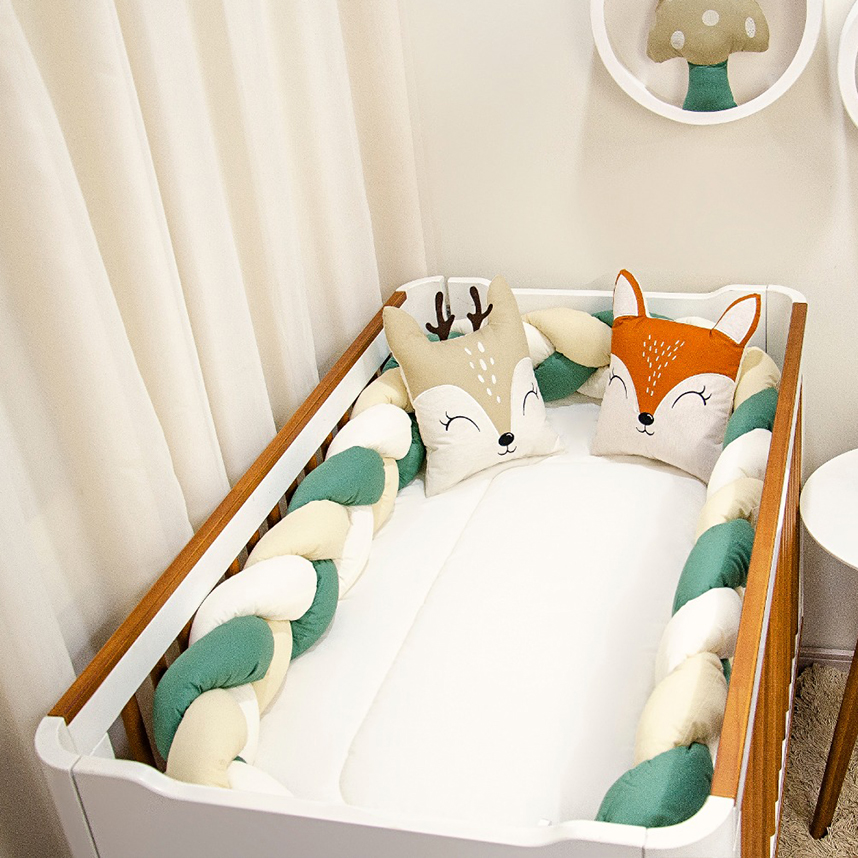 Kit Berço Balu Baby Trança Bambi - 08 Peças