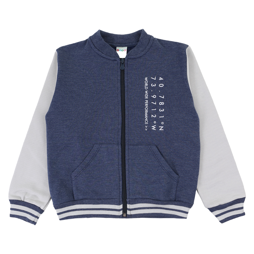 Conjunto Infantil Have Fun Blusão Com Zíper E Bolso Canguru