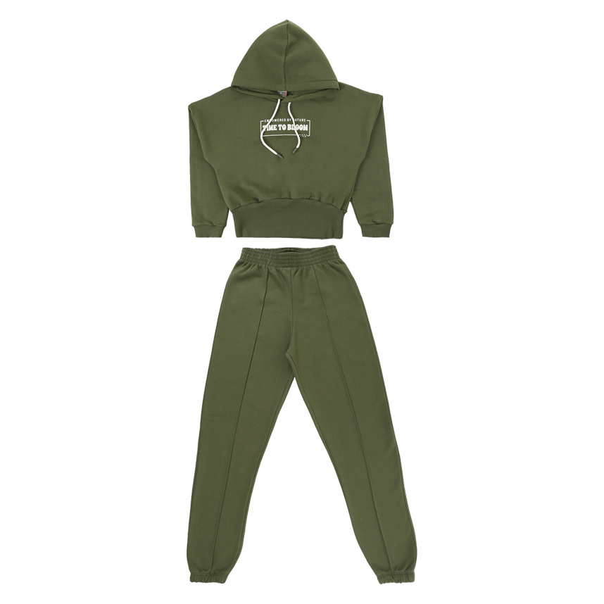 Conjunto Juvenil Have Fun Liso Blusão Com Capuz