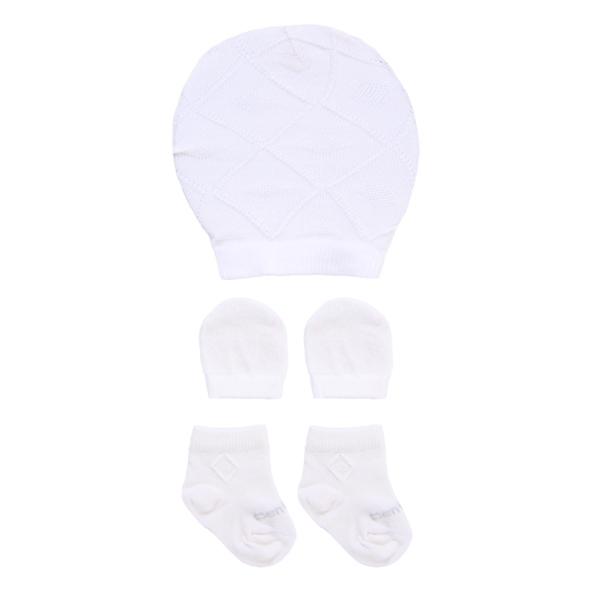 Kit Enxoval Centopé Tecido Trabalhado - 3 Peças Kit Enxoval Centopé Tecido Trabalhado - 3 Peças