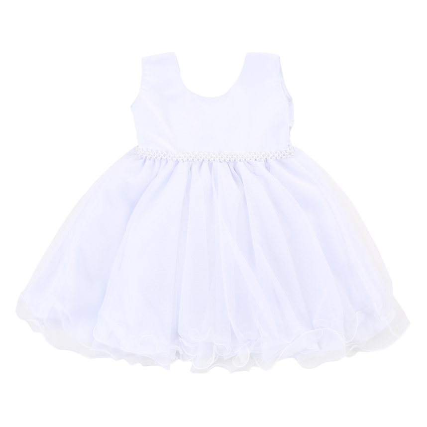 Vestido Infantil Nelu Com Pala Lisa E Bolero Pérolas