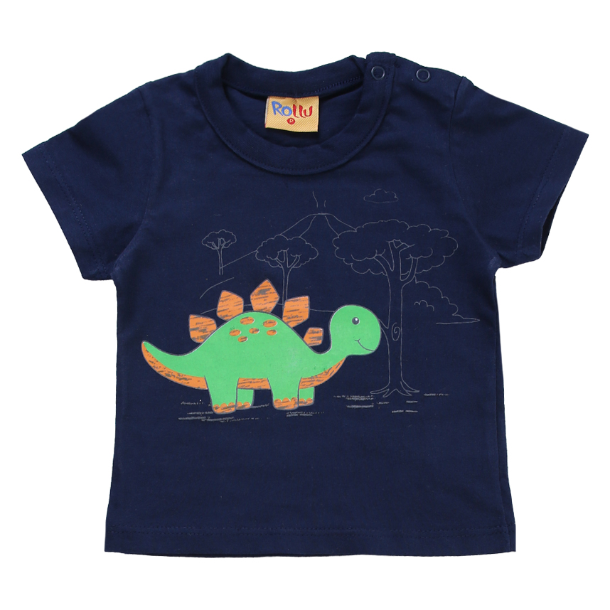 Conjunto Bebê Rollu Camiseta Meia Malha e Bermuda Moletom Conjunto Bebê Rollu Camiseta Meia Malha e Bermuda Moletom