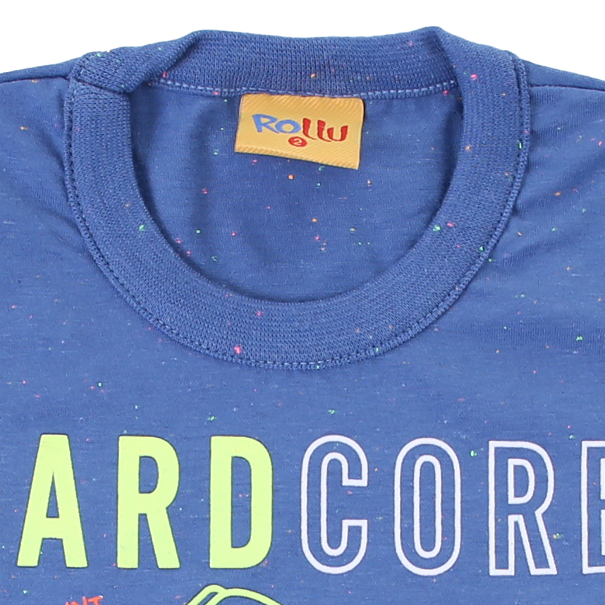 Camisa Infantil Rollu Meia Malha Botonê Estampada