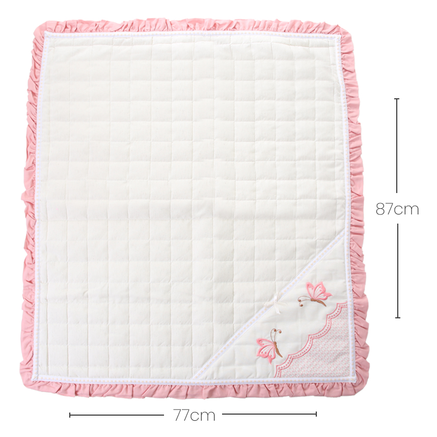 Manta Tiquinho Baby Bordada Babados Borboleta