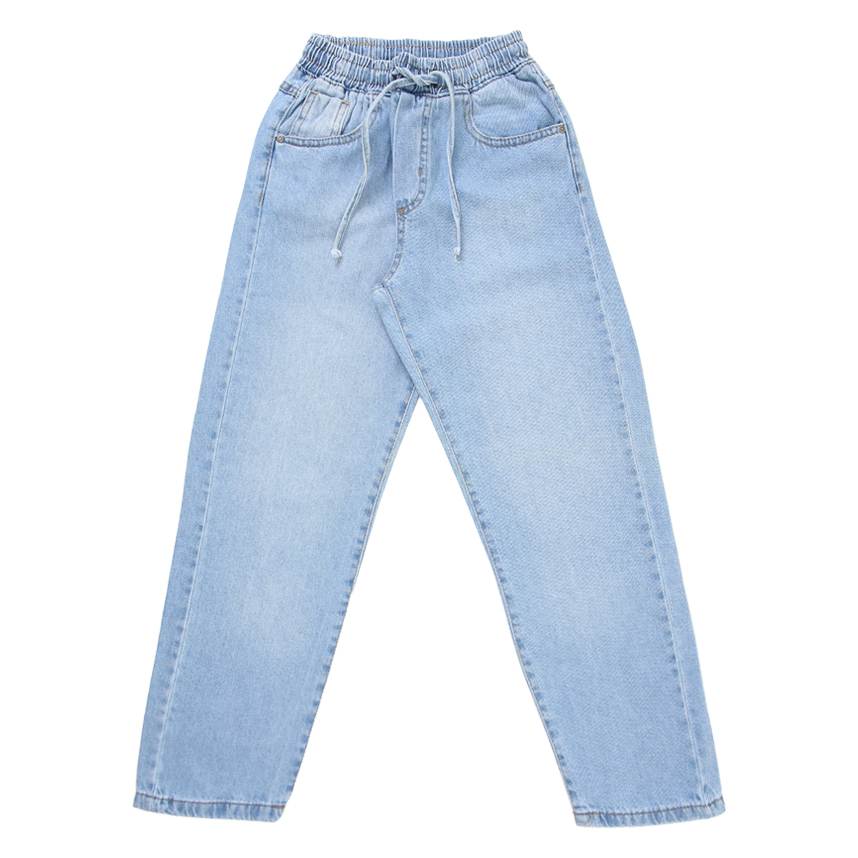 Calça Juvenil Oznes Baggy Slouchy Jeans Com Cordão