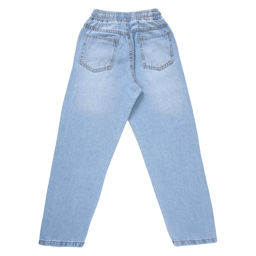 Calça Juvenil Oznes Baggy Slouchy Jeans Com Cordão