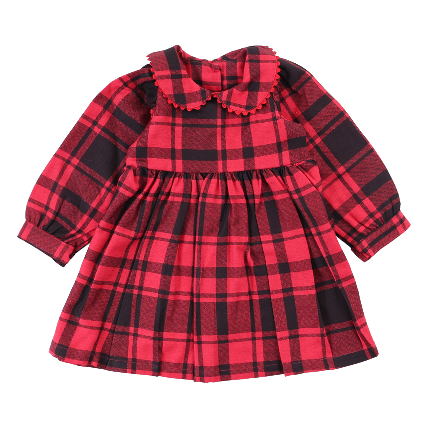 Vestido Bebê Din Don Xadrez Gola Sianinha Vestido Bebê Din Don Xadrez Gola Sianinha