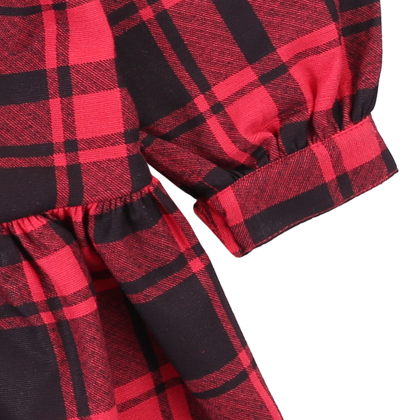 Vestido Infantil Color Girl Xadrez Pala Redonda Vestido Infantil Color Girl Xadrez Pala Redonda