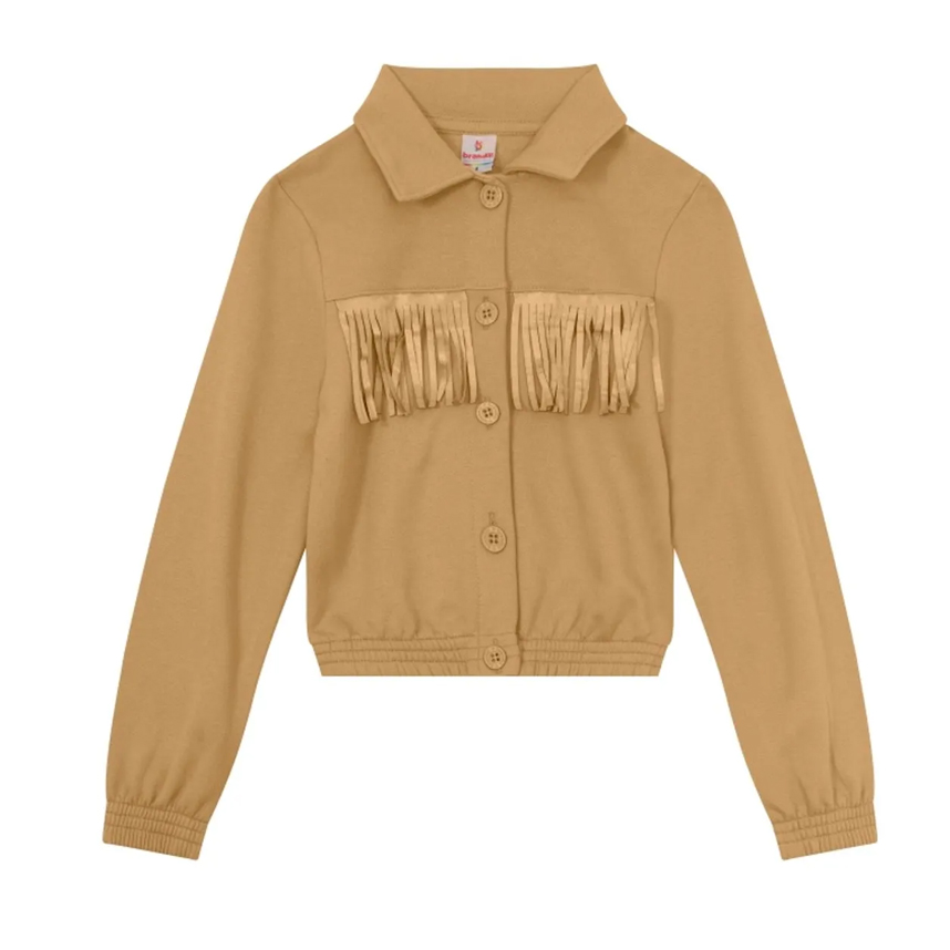 Conjunto Infantil Brandili Jaqueta Moletom e Short Saia Conjunto Infantil Brandili Jaqueta Moletom e Short Saia