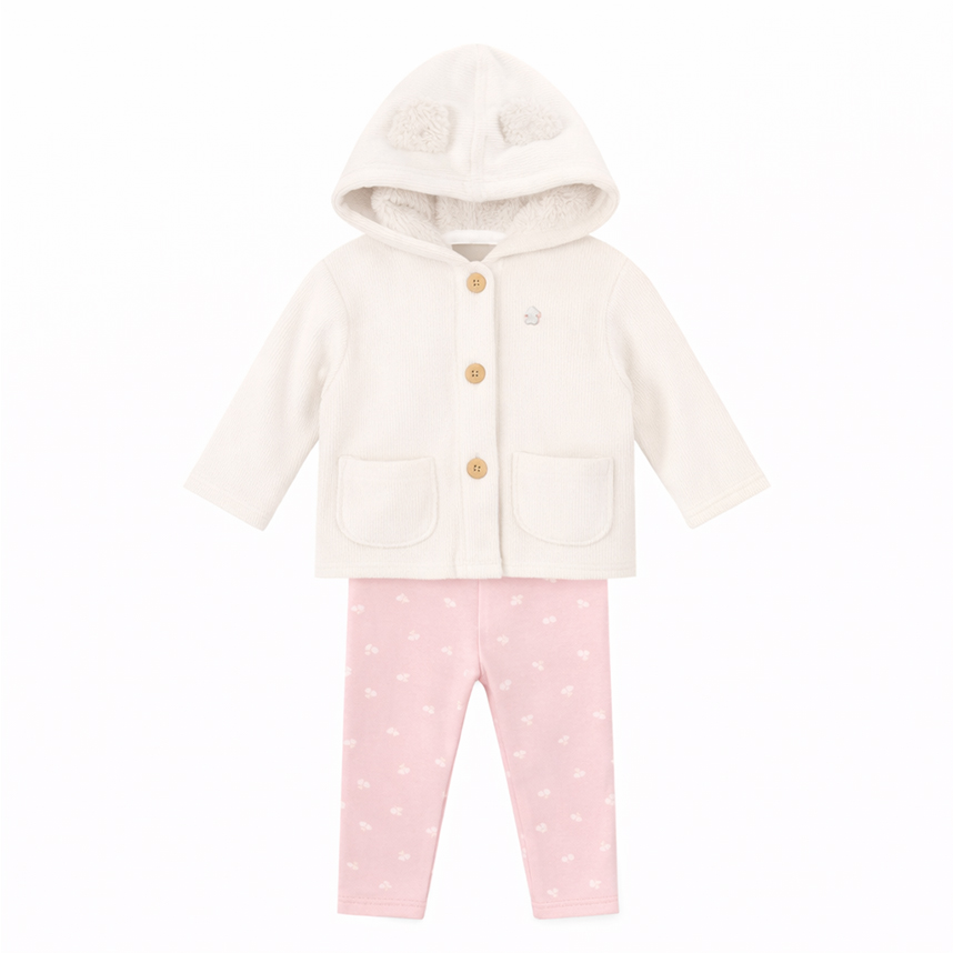 Conjunto Infantil Mundi Casaco Cotelê E Calça Legging Conjunto Infantil Mundi Casaco Cotelê E Calça Legging