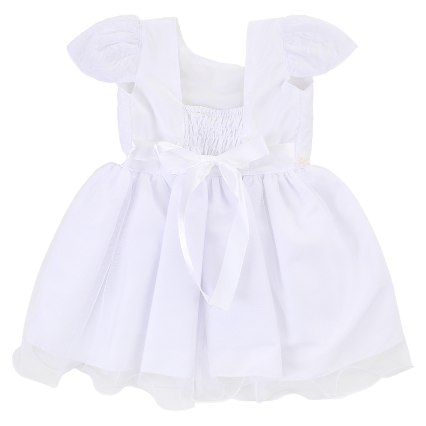 Vestido Infantil Planeta Rosa Pala Renda Flores E Pérolas Vestido Infantil Planeta Rosa Pala Renda Flores E Pérolas