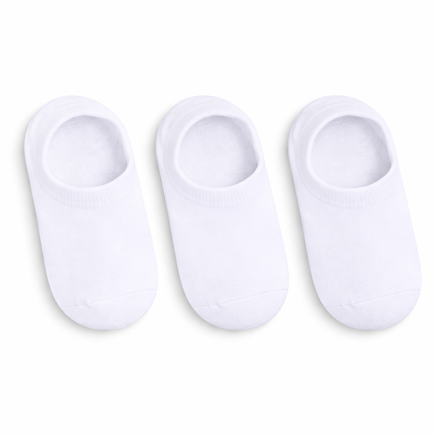 Kit Meia Infantil Winston Invisível Lisa Com 3 Pares