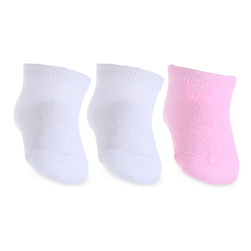 Kit Meia Bebê Menino Com Estampa Sortida 03 Peças 8229