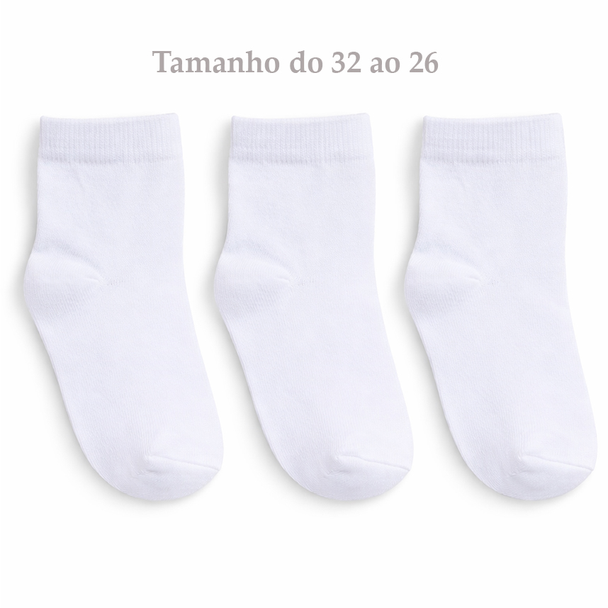 Kit Meia Juvenil Winston Escolar Com 3 Pares