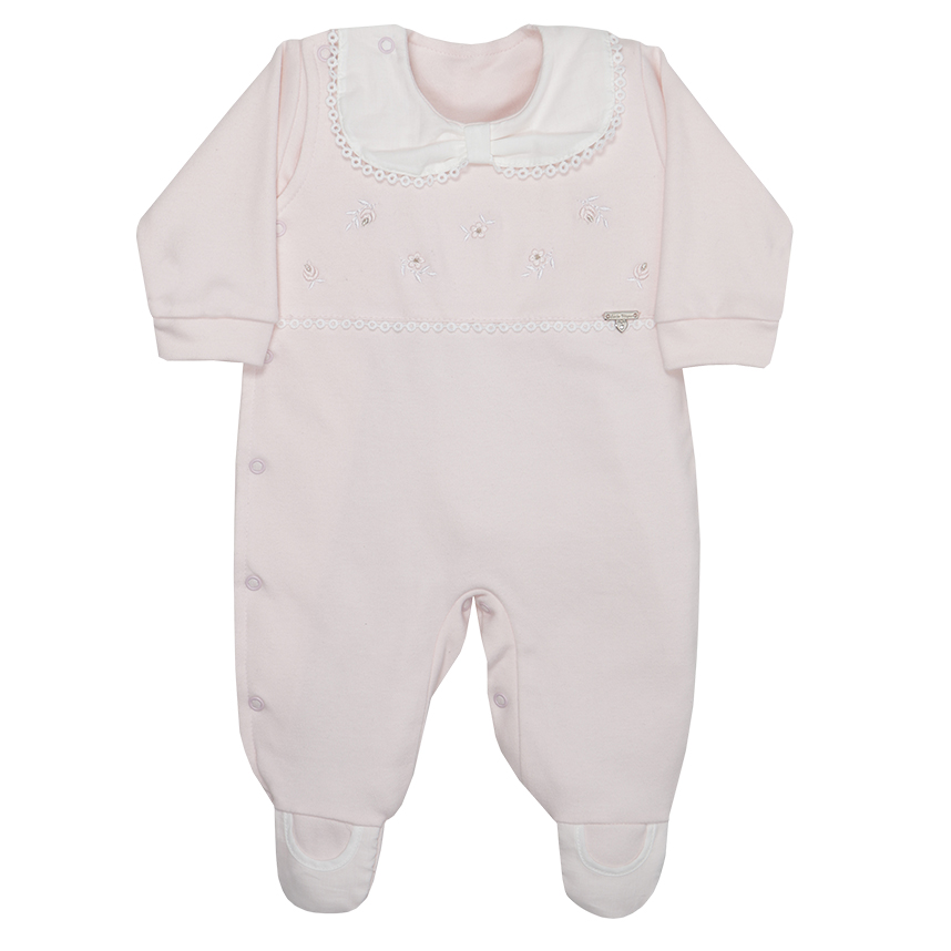 Macacão Longo Bebê Menina Sonho Mágico Com Bordados Macacão Longo Bebê Menina Sonho Mágico Com Bordados