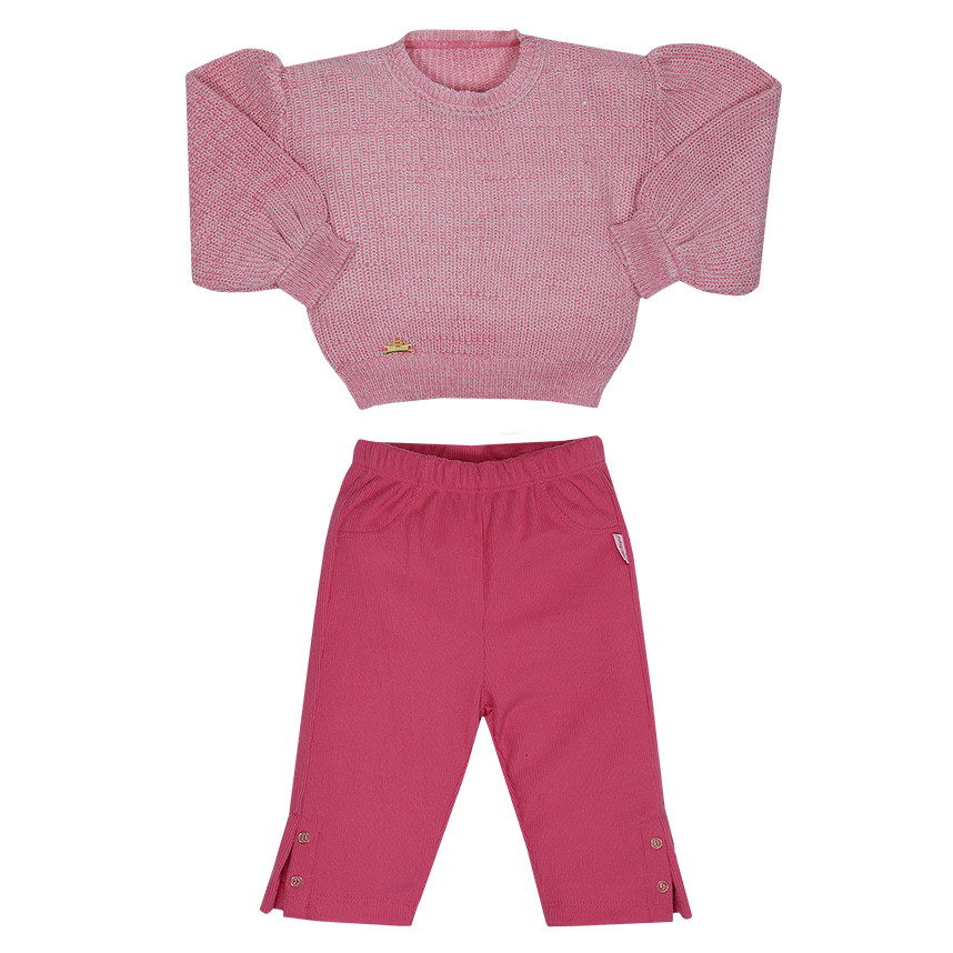 Conjunto Bebê Sonho Mágico Blusa Tricot E Calça Conjunto Bebê Sonho Mágico Blusa Tricot E Calça