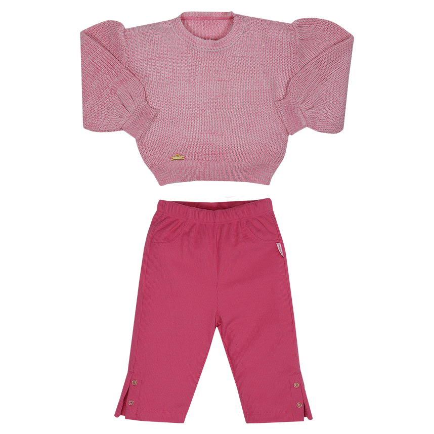 Conjunto Bebê Sonho Mágico Blusa Tricot E Calça Conjunto Bebê Sonho Mágico Blusa Tricot E Calça