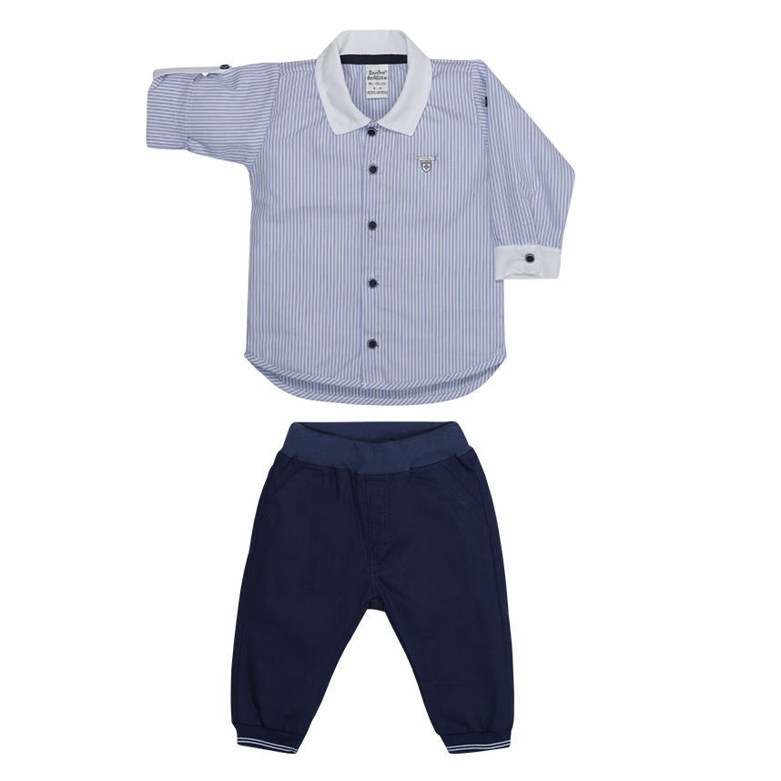 Conjunto Bebê Sonho Mágico Body Gola Polo e Calça Jeans Conjunto Bebê Sonho Mágico Body Gola Polo e Calça Jeans