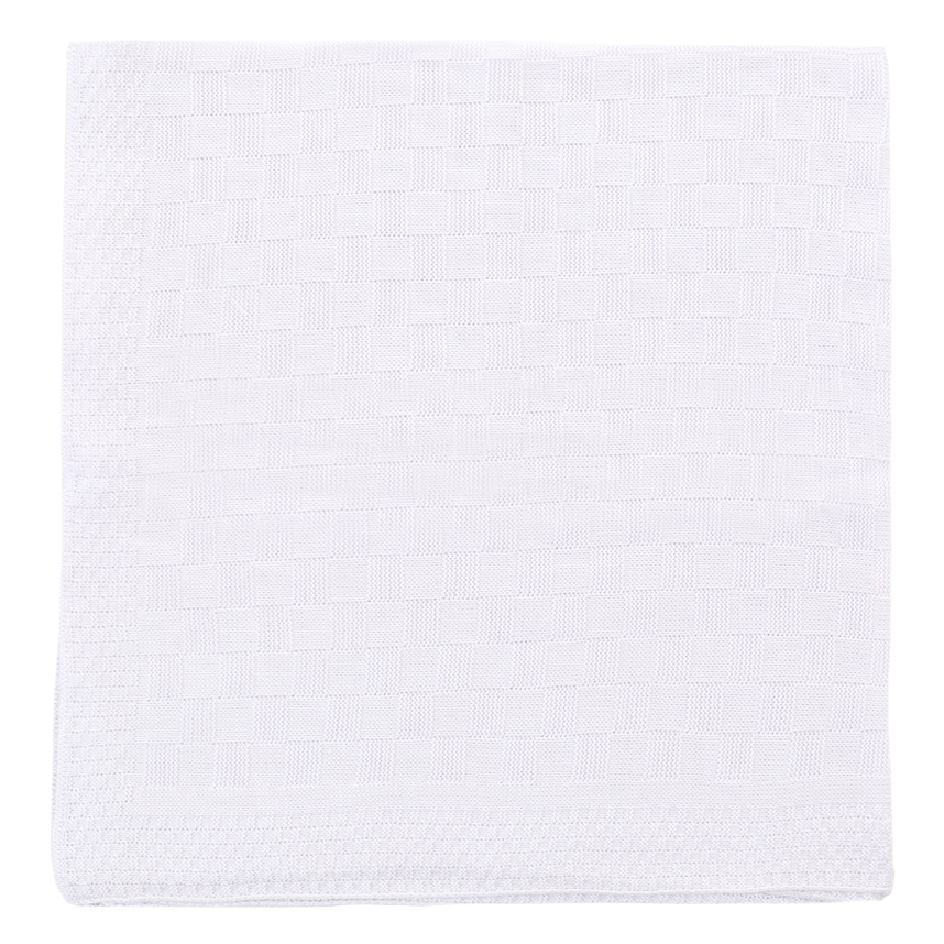 Manta Infantil Pimpolho Tricô Detalhe Trabalhado Quadrado Manta Infantil Pimpolho Tricô Detalhe Trabalhado Quadrado