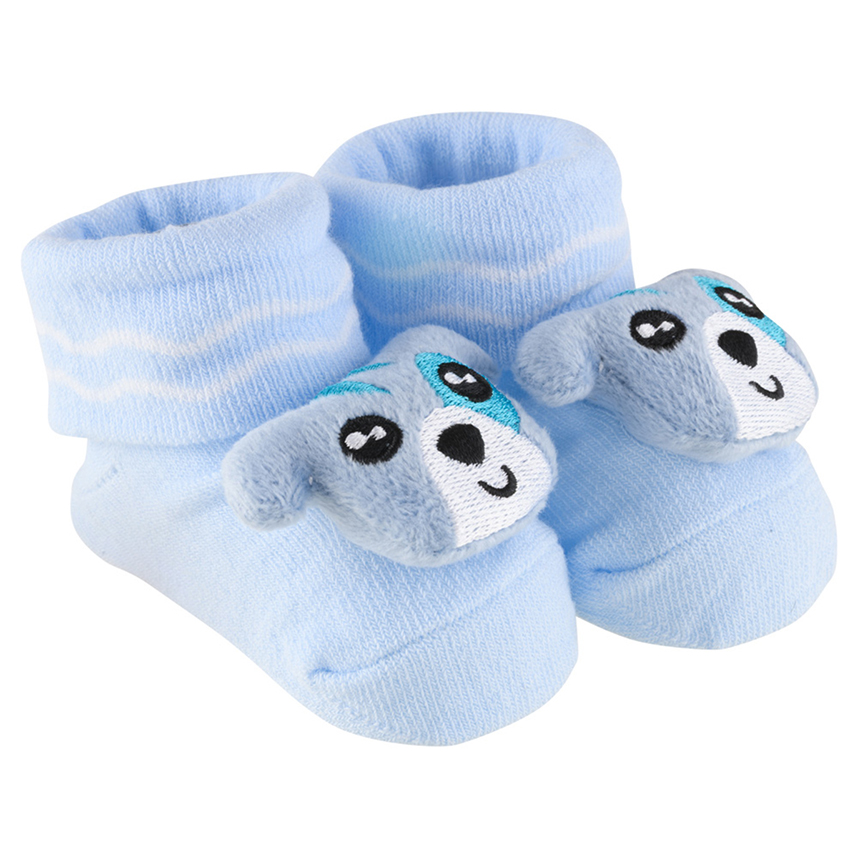 Meia Bebê Pimpolho Antiderrapante Aplique Bichinhos Led